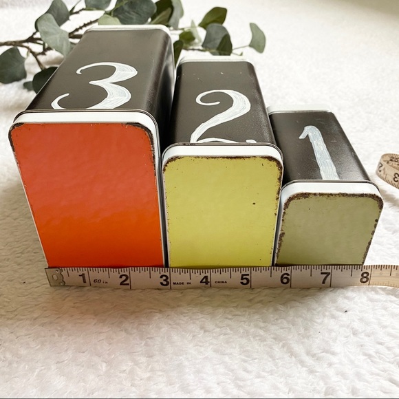 Handmade | 1 2 3 farmhouse storage nesting tins decor - Picture 6 of 8